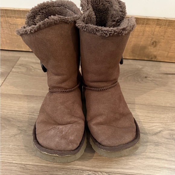 UGG Chocolate Suede Boots - Picture 3 of 5
